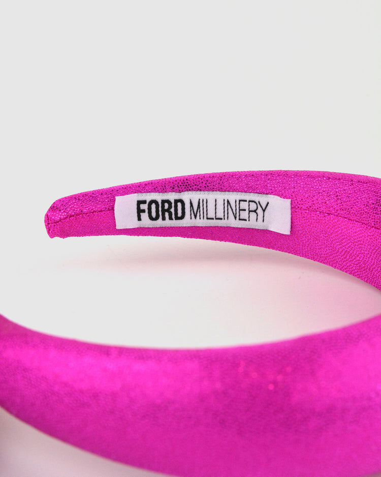 MONICA FOIL (hot pink) by FORD MILLINERY