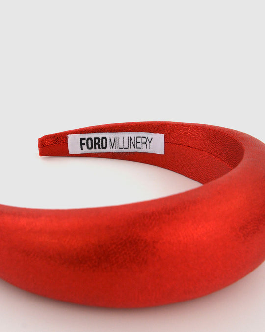 MONICA FOIL (red) by FORD MILLINERY