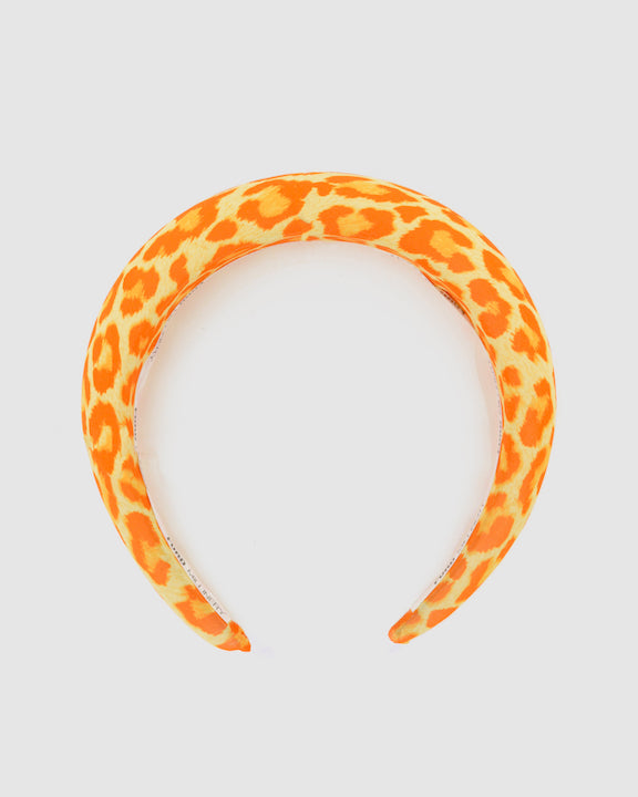 MONICA (orange cheetah) by FORD MILLINERY