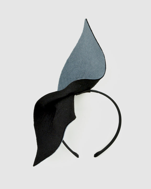 PEGGY (blay & gray) by FORD MILLINERY