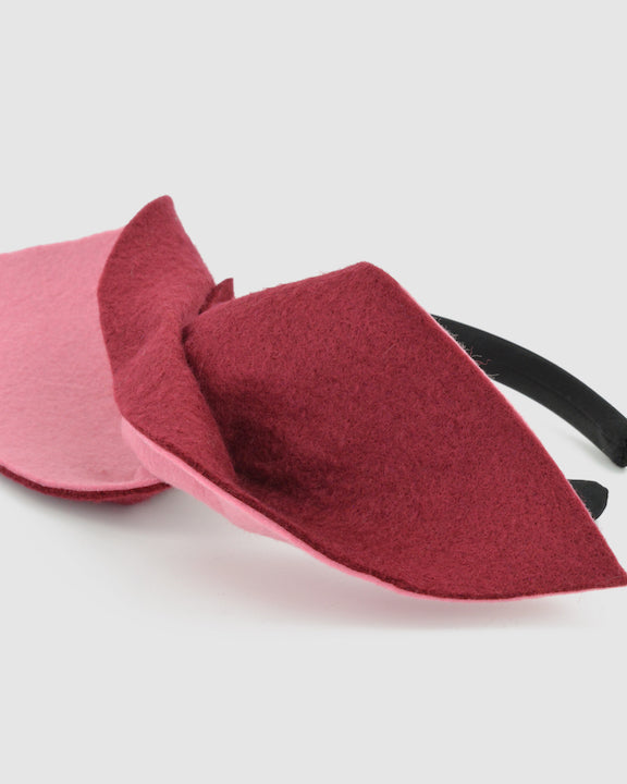 PEGGY (maroon&pink) by FORD MILLINERY