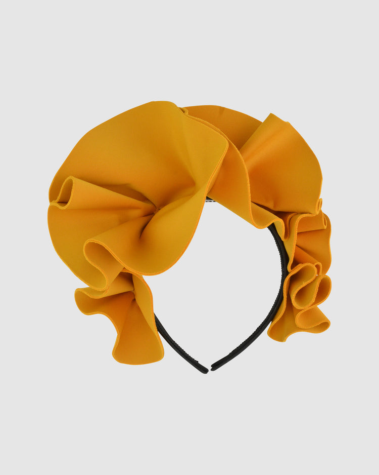 POPPY (mustard) by FORD MILLINERY-front