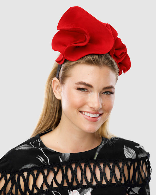 POPPY (red) by FORD MILLINERY-model