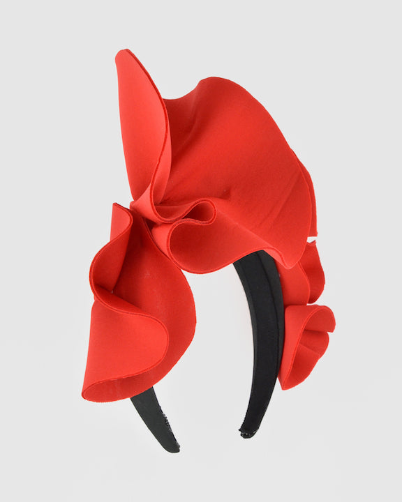 POPPY (red) by FORD MILLINERY- side
