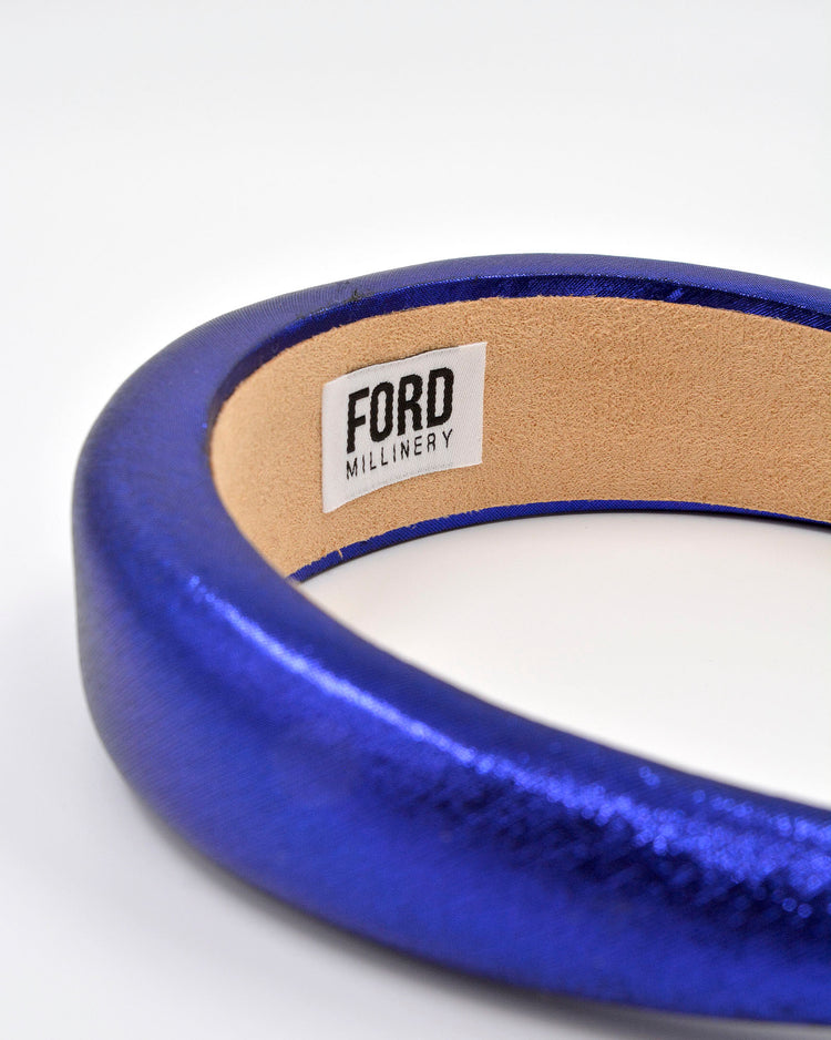 RACHEL FOIL Headband (blue) Default Title - FORD MILLINERY