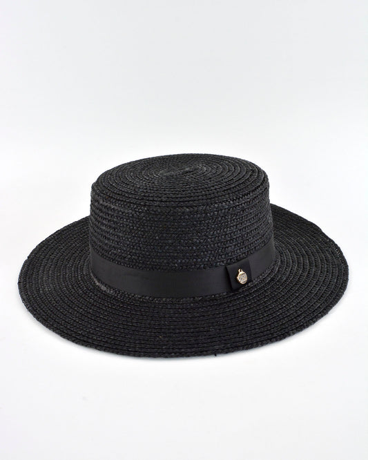BETSY (black w/ grosgrain) by FORD MILLINERY