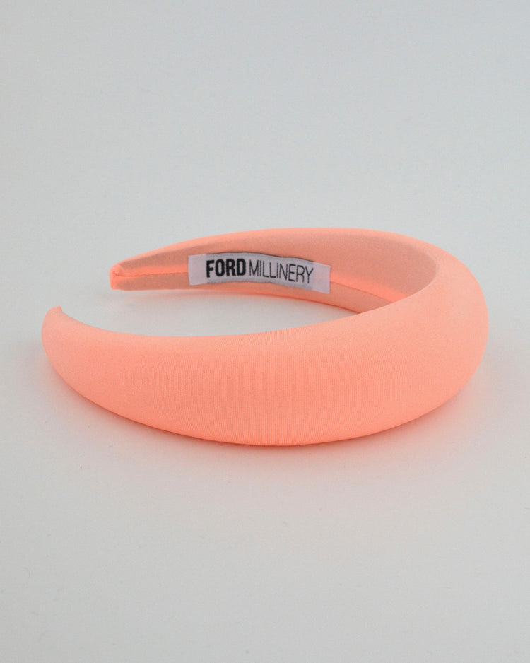 MONICA (fluro peach) by FORD MILLINERY