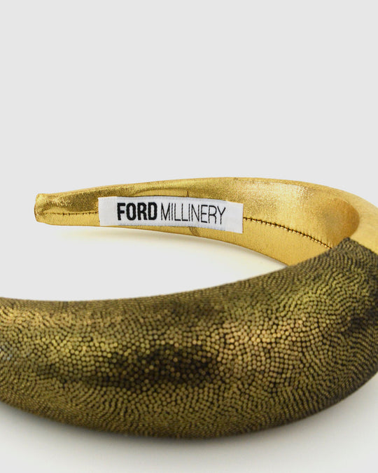 QUINN (gold) by FORD MILLINERY