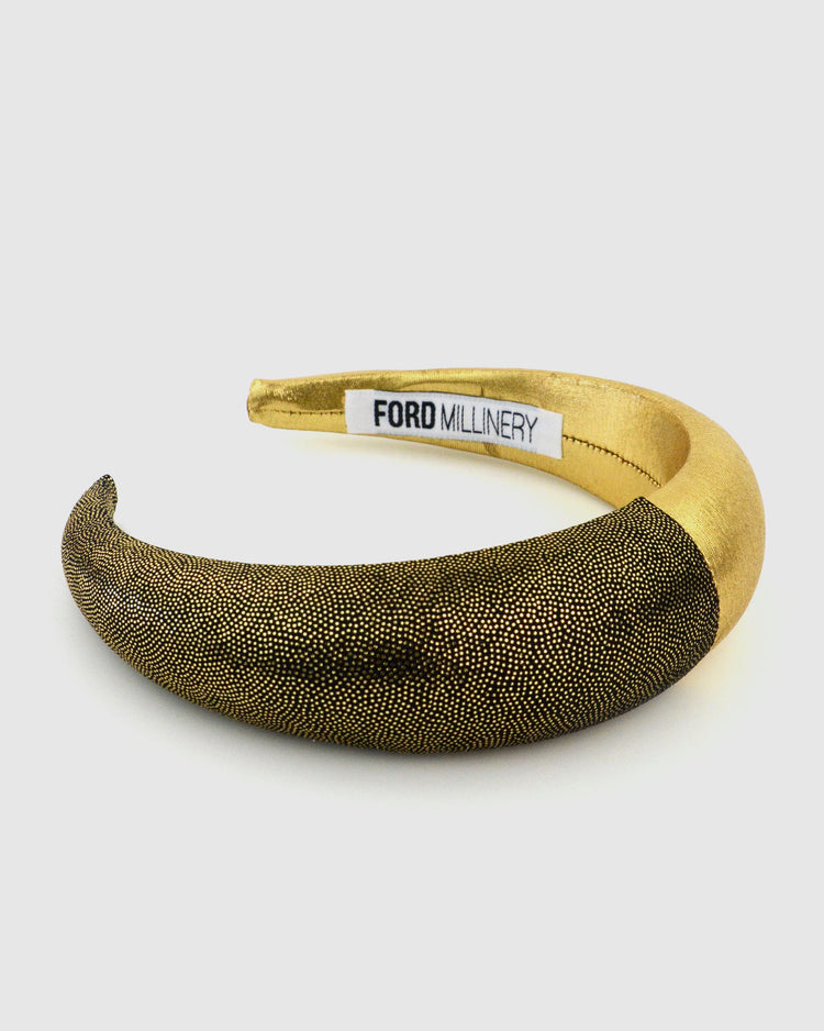 QUINN (gold) by FORD MILLINERY