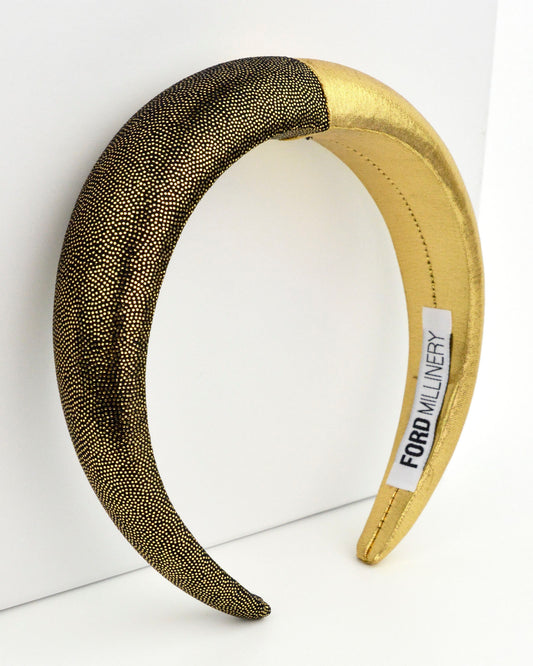 QUINN (gold) by FORD MILLINERY